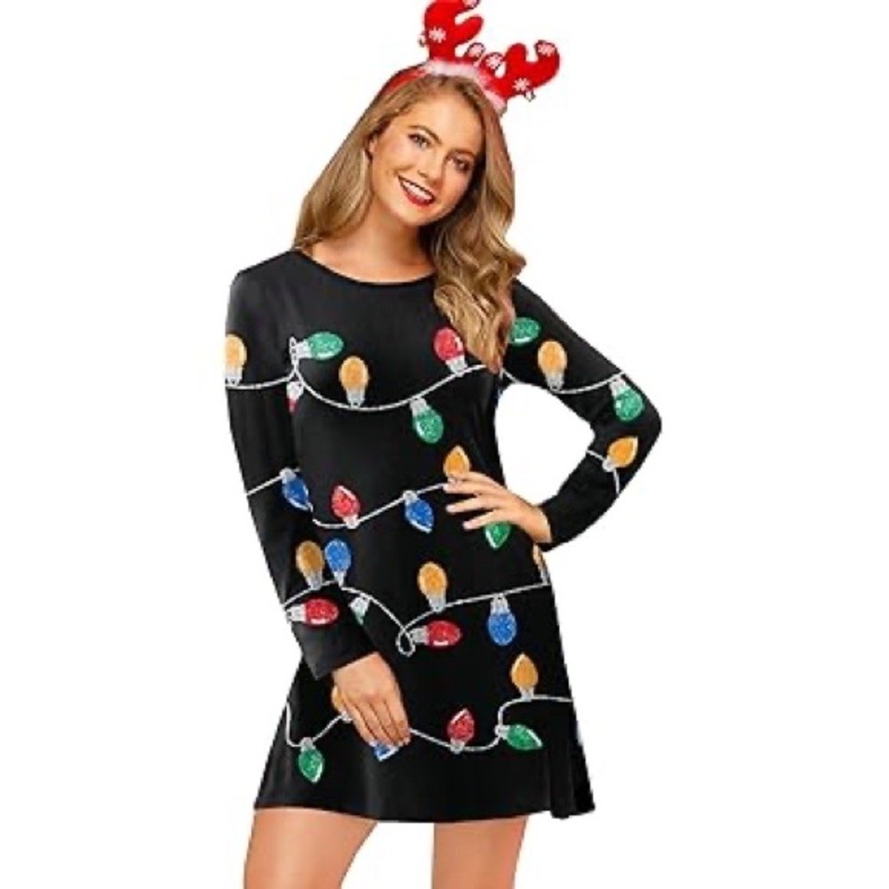 🆕 FOR GIRLS AND PERFECT LIFE Holiday Dress Size L